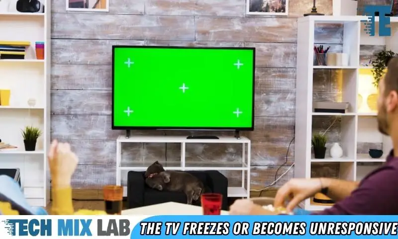 The TV freezes or becomes unresponsive