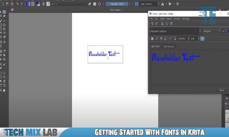Getting Started With Fonts In Krita