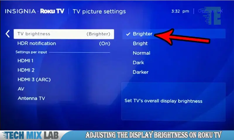 Adjusting The Display Brightness On Roku TV