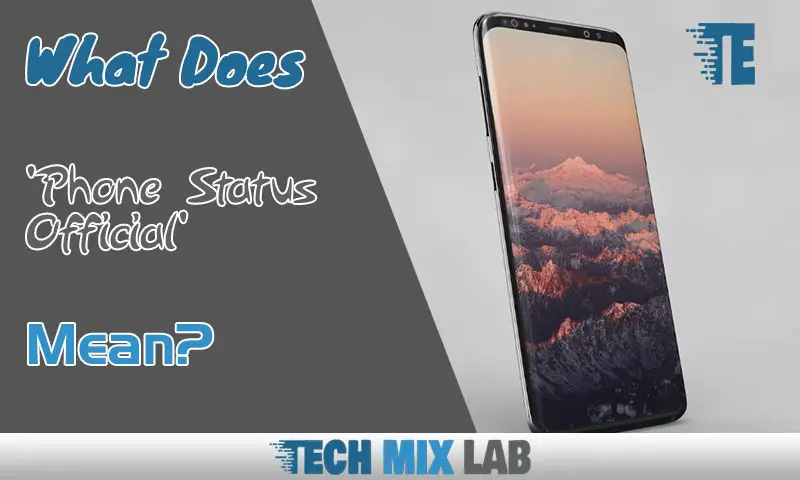 What Does 'Phone Status Official' Mean?