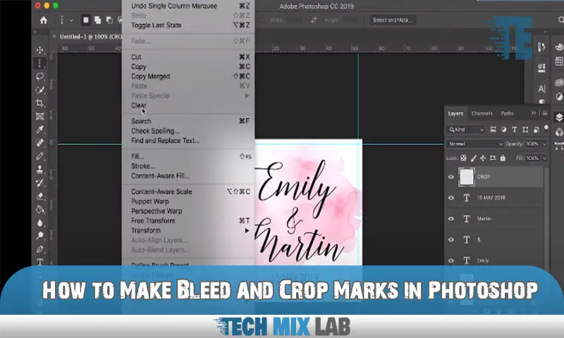 How to Make Bleed and Crop Marks in Photoshop